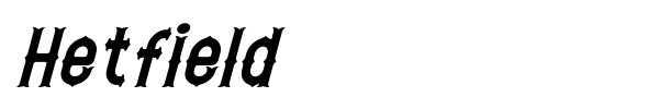 Hetfield font preview